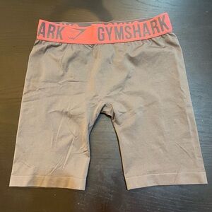 Gymshark Gray and Pink Athletic Biker Shorts